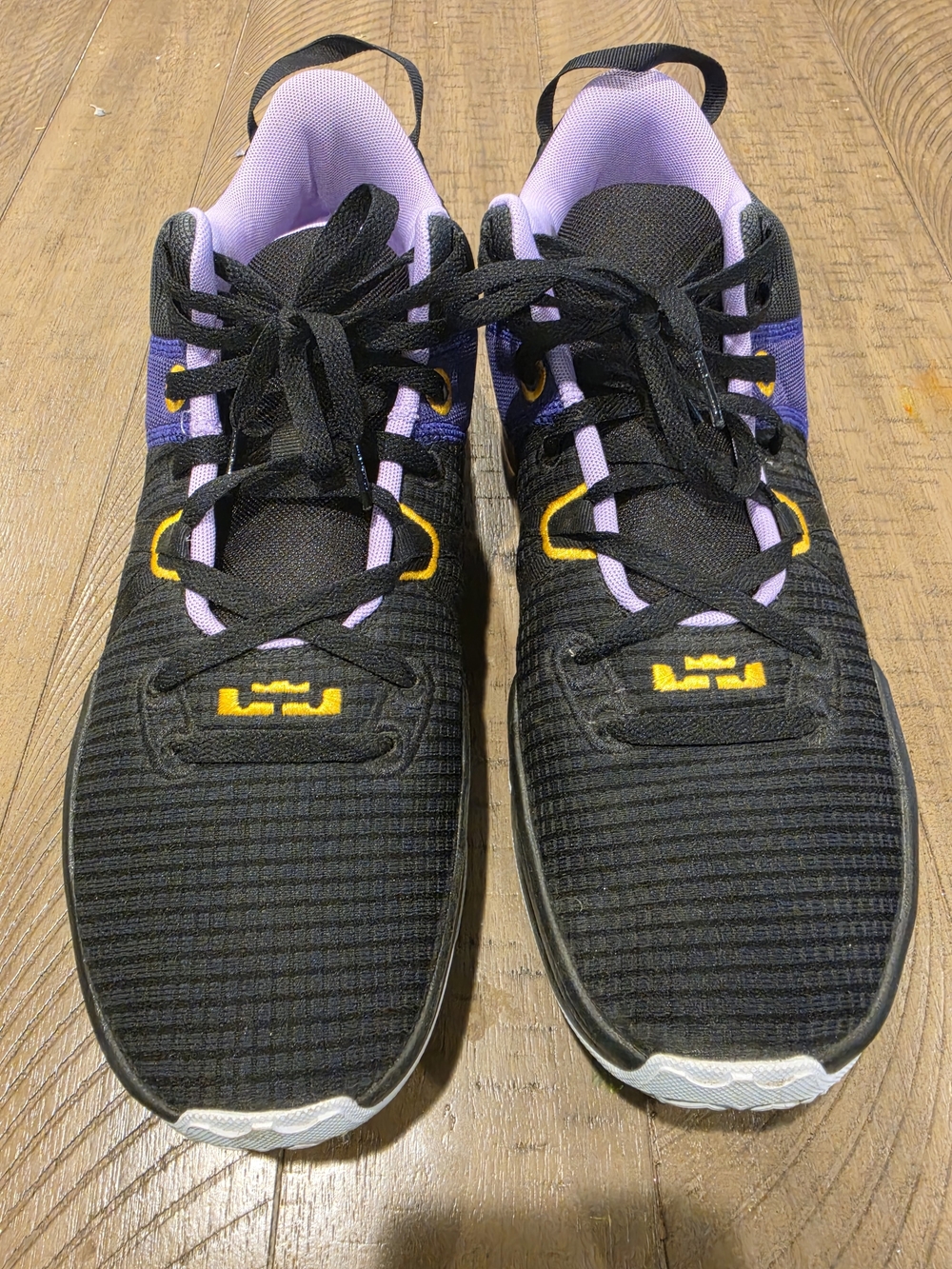 Nike LeBron Witness Black Purple Yellow 14
